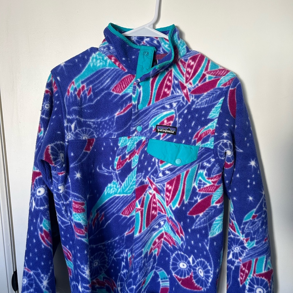 Patagonia Synchilla Blue and Teal Fleece